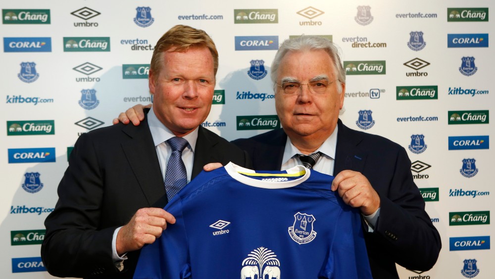 Ronald Kuman na predstavljanju u Evertonu (©Reuters)